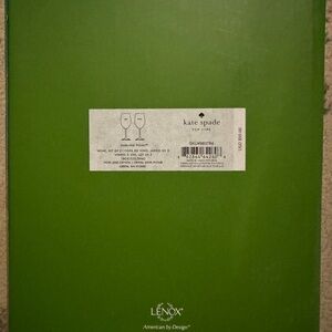 Brand new in box Kate Spade Lenox Mr. & Mrs. wine glasses